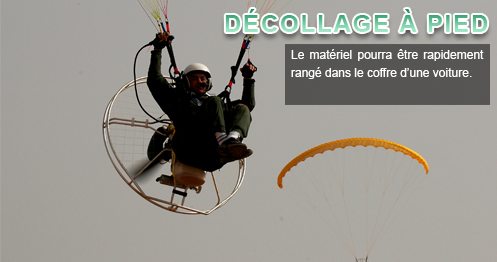 touraine paramoteur décollage à pieds