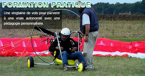 touraine paramoteur formation pratique